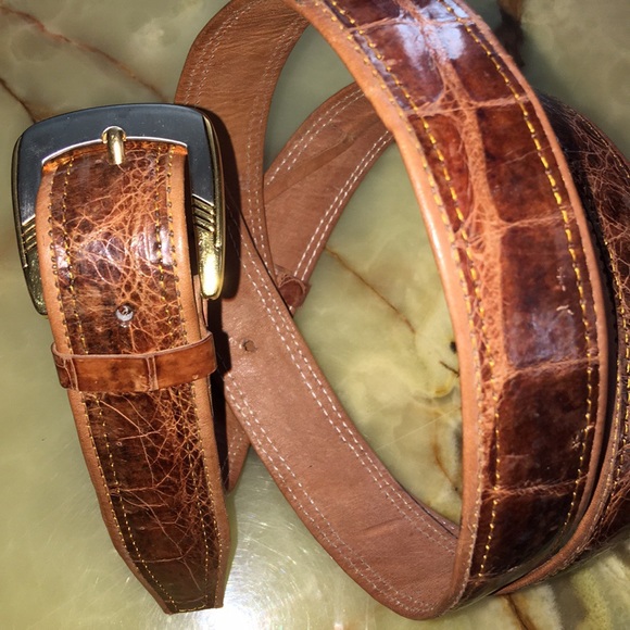 Brand New Custom Made Alligator Belt - Picture 1 of 12